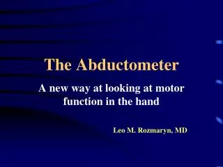 The Abductometer
