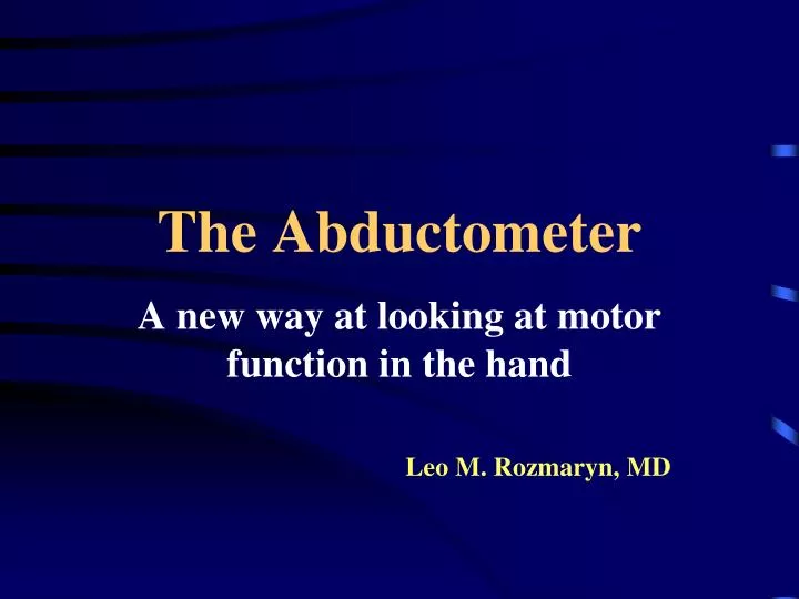 the abductometer