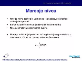 merenje nivoa