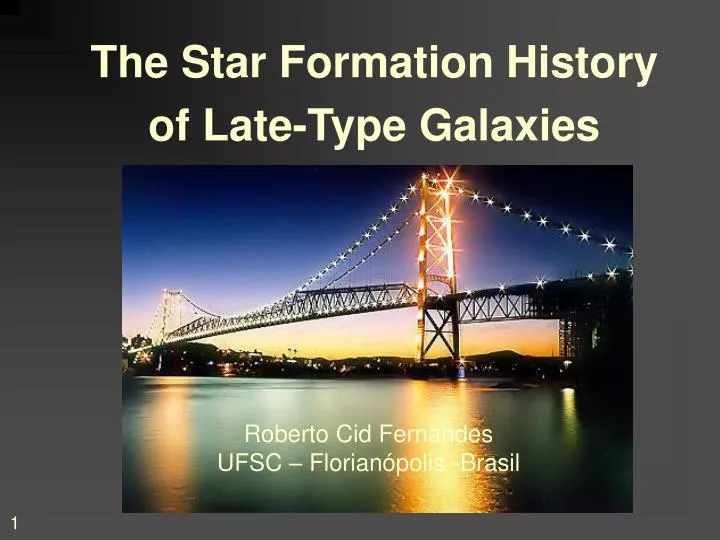 the star formation history of late type galaxies