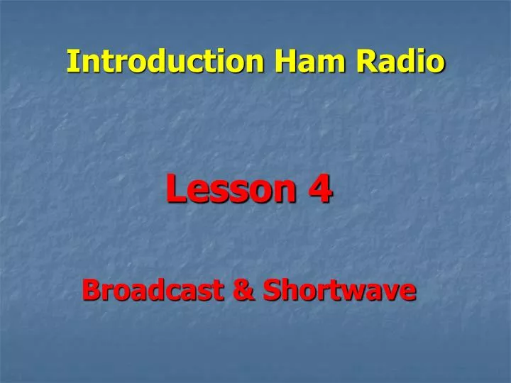 introduction ham radio