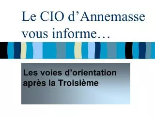 les voies d orientation apr s la troisi me
