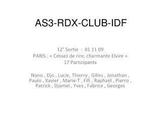as3 rdx club idf