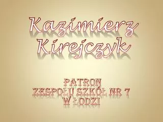 kazimierz kirejczyk