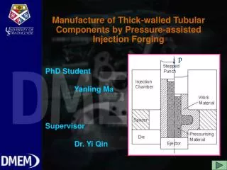 Manufacture of Thick-walled Tubular Components by Pressure-assisted Injection Forging