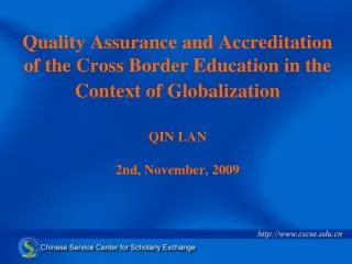 1 ? Foundation of CSCSE Accreditation of Foreign Academic Qualifications and Degrees