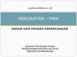 pengantar pwk