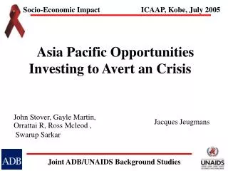 Asia Pacific Opportunities Investing to Avert an Crisis