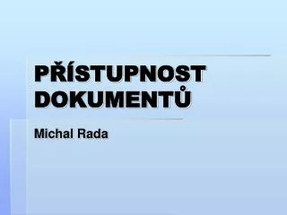 p stupnost dokument