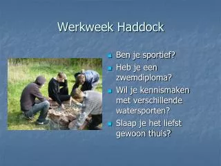 werkweek haddock