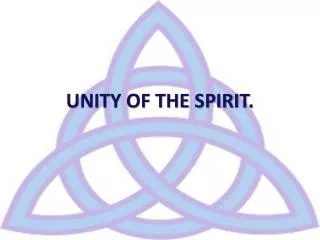 unity of the spirit