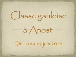 classe gauloise