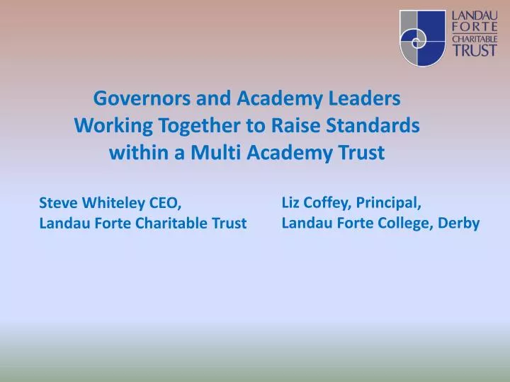 governors and academy leaders working together to raise standards within a multi academy trust