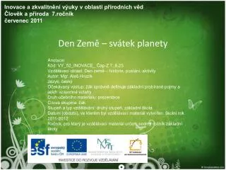 den zem sv tek planety