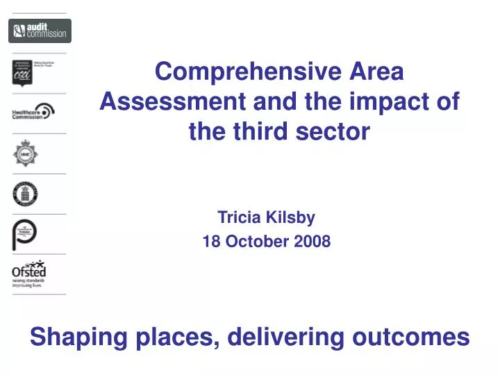 comprehensive area assessment and the impact of the third sector