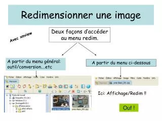 redimensionner une image