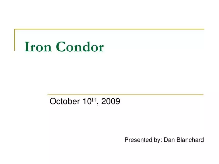 iron condor