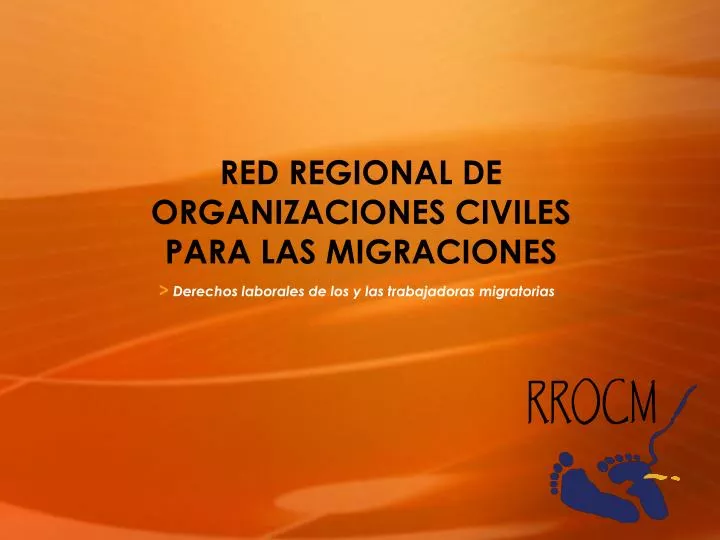 red regional de organizaciones civiles para las migraciones