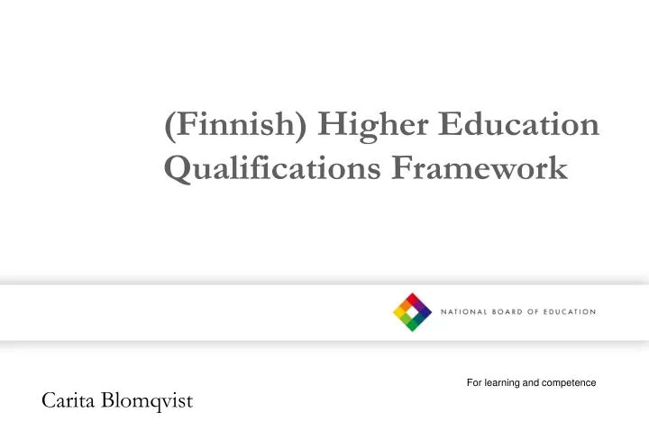 finnish higher education qualifications framework