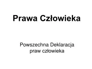 prawa cz owieka