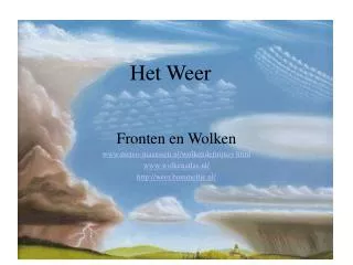 het weer