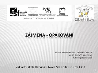 z kladn kola karvin nov m sto t dru by 1383