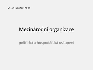 mezin rodn organizace