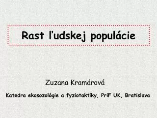 rast udskej popul cie