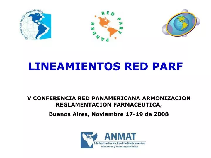 lineamientos red parf