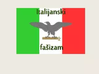 Italijanski fašizam