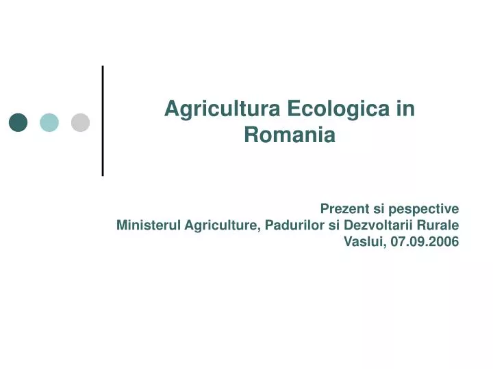 agricultura ecologica in romania