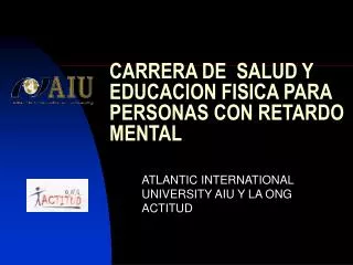 carrera de salud y educacion fisica para personas con retardo mental