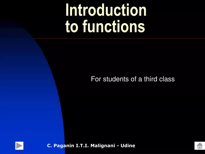 introduction to functions