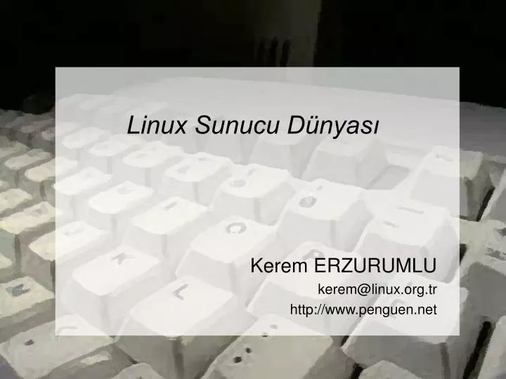 kerem erzurumlu kerem@linux org tr http www penguen net