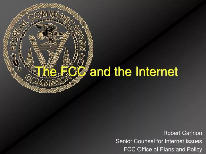 the fcc and the internet