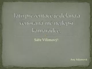 s e vil mov any adamov