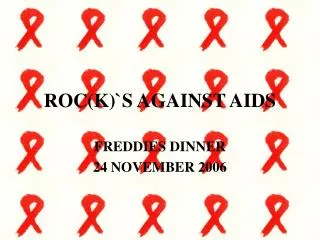 roc k s against aids