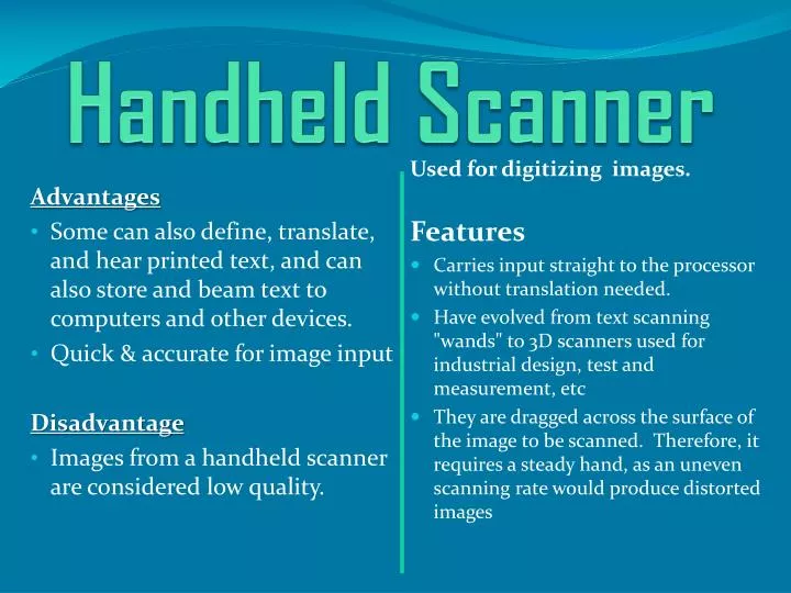 handheld scanner