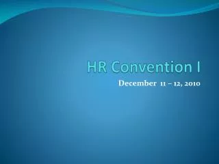 hr convention i