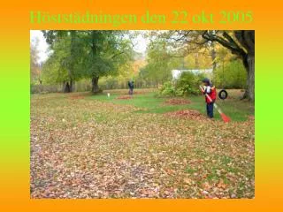 h stst dningen den 22 okt 2005