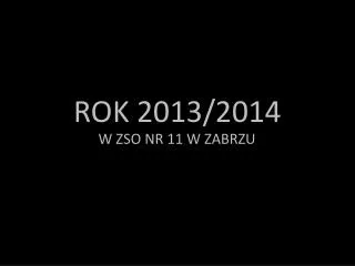 rok 2013 2014