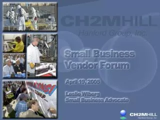 Small Business Vendor Forum January 18, 2005