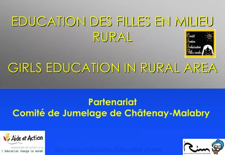 education des filles en milieu rural girls education in rural area