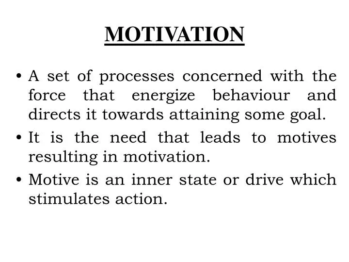 motivation