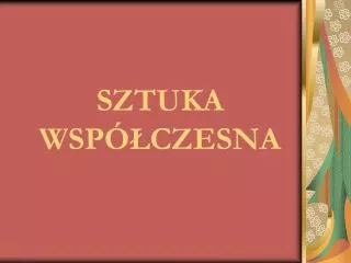 sztuka wsp czesna