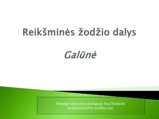 reik min s od io dalys gal n