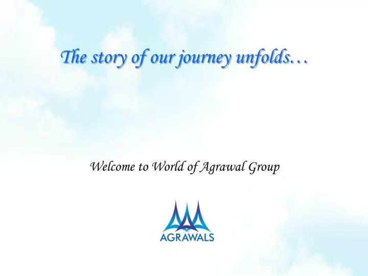 the story of our journey unfolds
