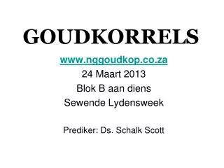 goudkorrels