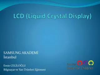 lcd liquid crystal display