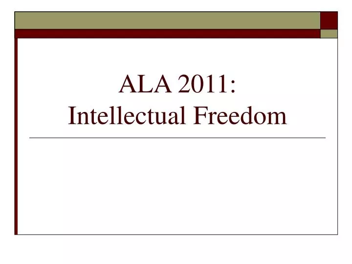 ala 2011 intellectual freedom